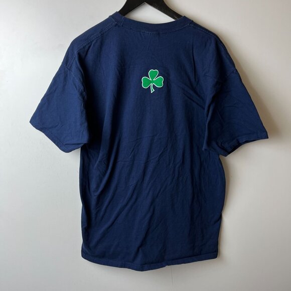 Fighting Irish T Shirt Vintage Y2K Adult Blue Large L Graphic Tee - Picture 10 of 12